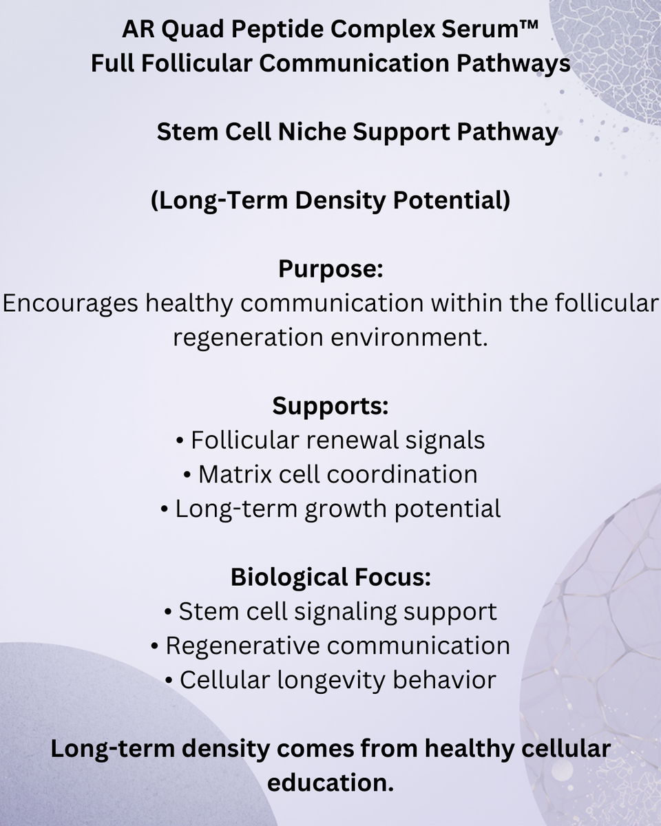 AR Quad Peptide Complex™ Density & Hair Growth Serum -1oz